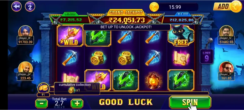 Teen Patti Slots Game Illustration